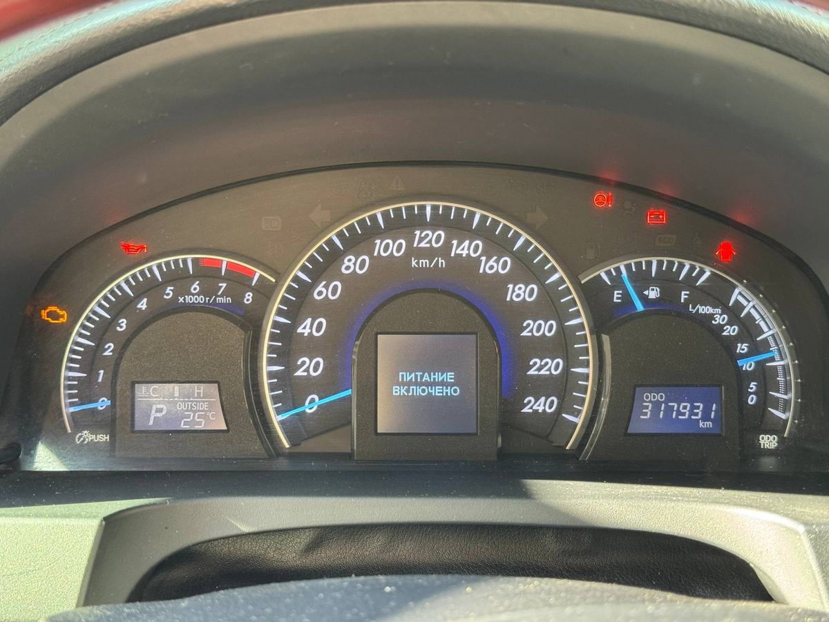 Toyota Camry V50 — корректировка пробега — фото 1